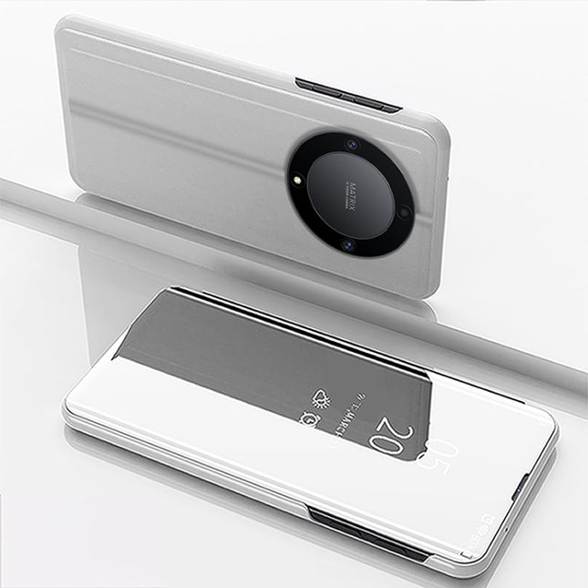 Plated Mirror Horizontal Flip Leather Case with Holder, For Honor Magic 5 Lite, For Honor X9A