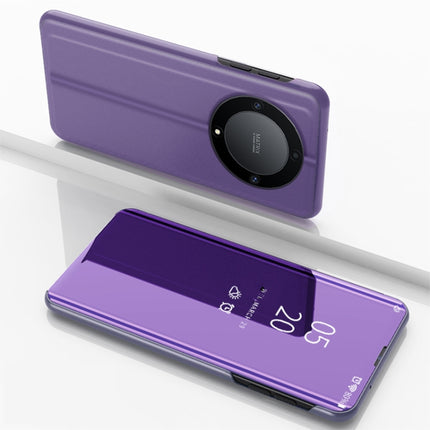Plated Mirror Horizontal Flip Leather Case with Holder, For Honor Magic 5 Lite, For Honor X9A