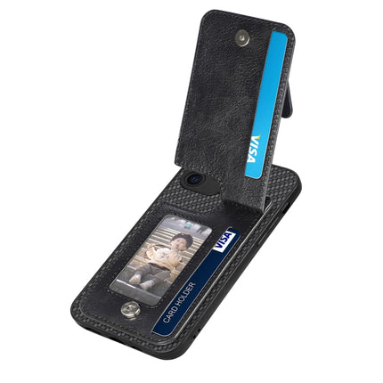 Carbon Fiber Vertical Flip Zipper Phone Case, For iPhone 11, For iPhone 11 Pro, For iPhone 11 Pro Max, For iPhone X / XS