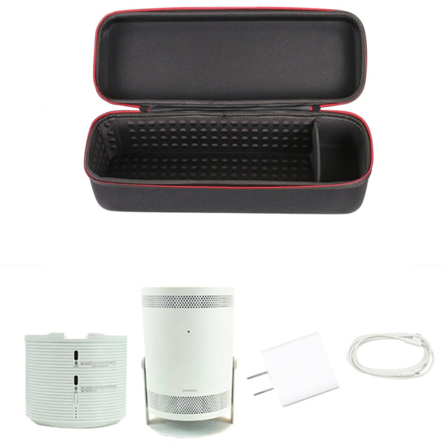 Bolsa de almacenamiento para proyector portátil Samsung Freestyle, caja de almacenamiento con base para batería, bolsa de almacenamiento