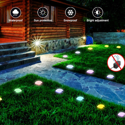 CP01 Outdoor WIFI Smart APP Control Garden Lamp Music Sync Outdoor Ground Lights, US Plug, EU Plug