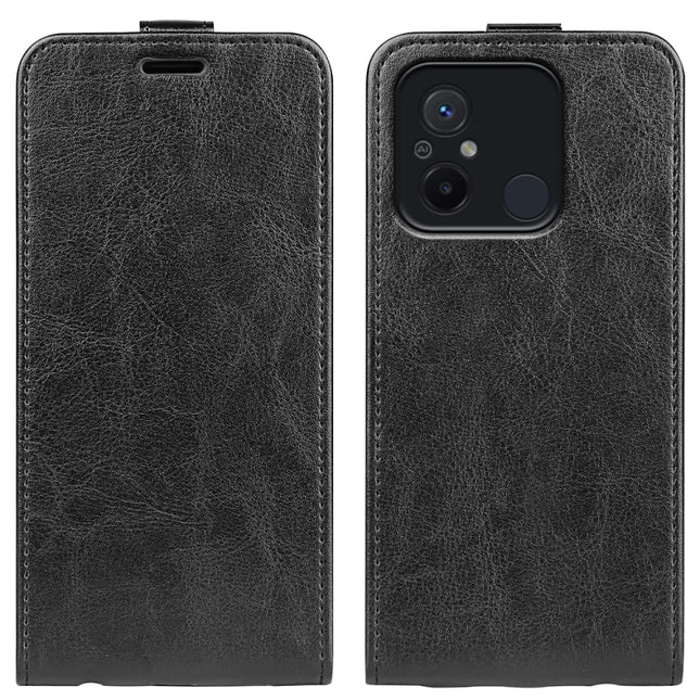 For Xiaomi Redmi 12C R64 Texture Single Vertical Flip Leather Phone Case, For Xiaomi Redmi 12C