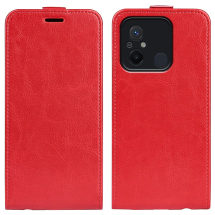 For Xiaomi Redmi 12C R64 Texture Single Vertical Flip Leather Phone Case, For Xiaomi Redmi 12C