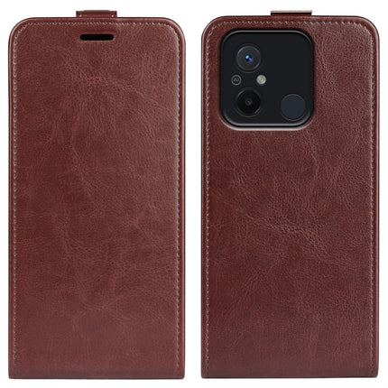 For Xiaomi Redmi 12C R64 Texture Single Vertical Flip Leather Phone Case, For Xiaomi Redmi 12C