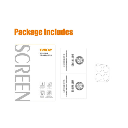 For Honor X8A ENKAY Hat-Prince 9H Rear Camera Lens Tempered Glass Film, For Honor X8A(1pc), For Honor X8A(2pcs)