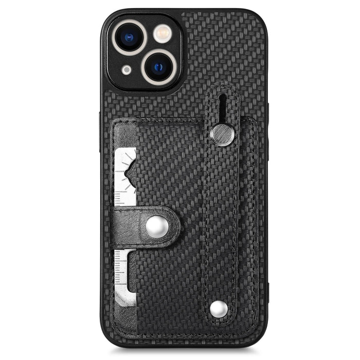 Wristband Kickstand Card Wallet Back Cover Phone Case with Tool Knife, For iPhone 14, For iPhone 14 Pro, For iPhone 14 Plus, For iPhone 14 Pro Max