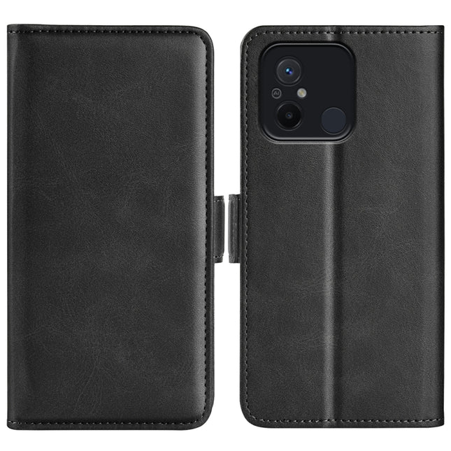 For Xiaomi Redmi 12C Dual-side Magnetic Buckle Horizontal Flip Leather Phone Case, For Xiaomi Redmi 12C