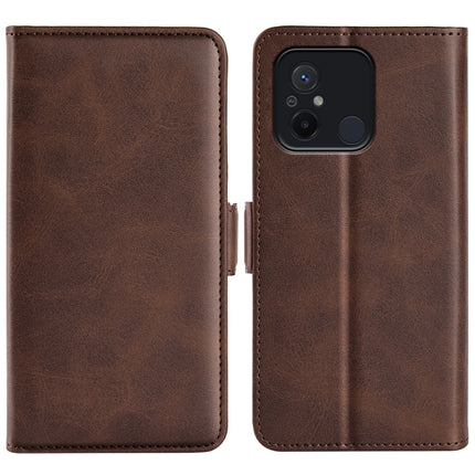 For Xiaomi Redmi 12C Dual-side Magnetic Buckle Horizontal Flip Leather Phone Case, For Xiaomi Redmi 12C