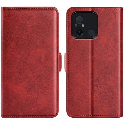 For Xiaomi Redmi 12C Dual-side Magnetic Buckle Horizontal Flip Leather Phone Case, For Xiaomi Redmi 12C