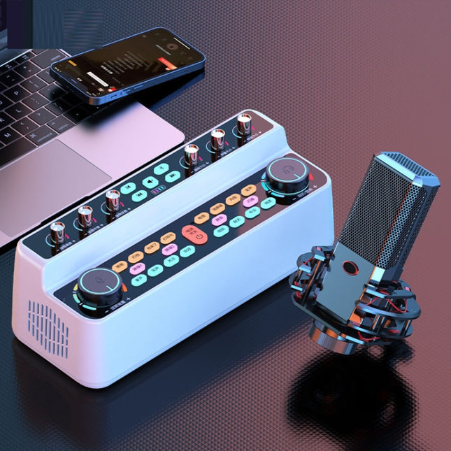 S18 Family KTV Desktop Live Special Sound Card Audio All-In-One Phone Singing Karaoke Microphone Equipment Full Set, S18