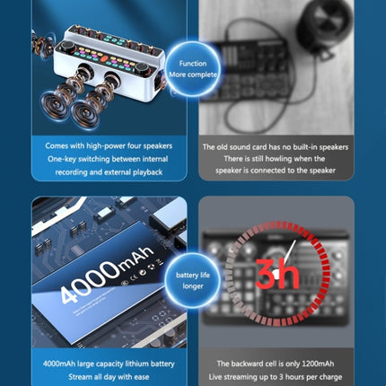 S18 Family KTV Desktop Live Special Sound Card Audio All-In-One Phone Singing Karaoke Microphone Equipment Full Set, S18