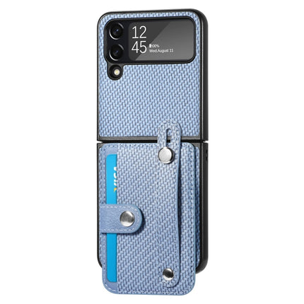Wristband Kickstand Card Wallet Back Cover Phone Case, For Samsung Galaxy Z Fold4, For Samsung Galaxy Z Fold3, For Samsung Galaxy Z Fold2, For Samsung Galaxy Z Flip4