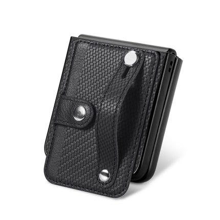 Wristband Kickstand Card Wallet Back Cover Phone Case, For Samsung Galaxy Z Flip3 5G, For Samsung Galaxy Z Flip 5G, For OPPO Find N2 Flip