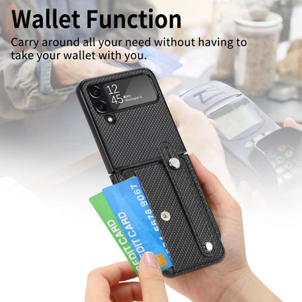 Wristband Kickstand Card Wallet Back Cover Phone Case, For Samsung Galaxy Z Flip3 5G, For Samsung Galaxy Z Flip 5G, For OPPO Find N2 Flip
