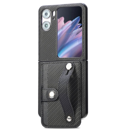 Wristband Kickstand Card Wallet Back Cover Phone Case, For Samsung Galaxy Z Flip3 5G, For Samsung Galaxy Z Flip 5G, For OPPO Find N2 Flip