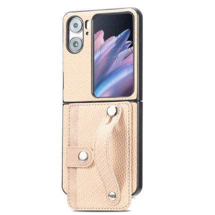 Wristband Kickstand Card Wallet Back Cover Phone Case, For Samsung Galaxy Z Flip3 5G, For Samsung Galaxy Z Flip 5G, For OPPO Find N2 Flip