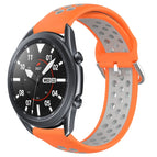 For Samsung Galaxy Watch3 45mm / Orange+Grey