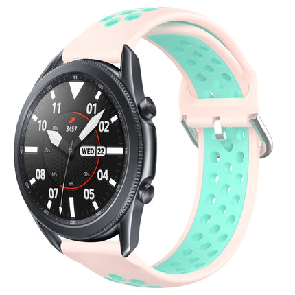 22mm Perforated Breathable Sports Silicone Watch Band, For Samsung Galaxy Watch3 45mm