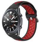 For Samsung Galaxy Watch3 45mm / Black+ Red