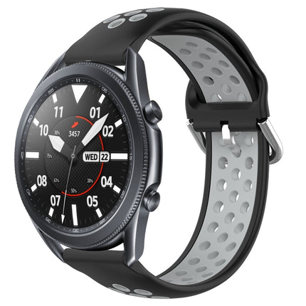 22mm Perforated Breathable Sports Silicone Watch Band, For Samsung Galaxy Watch3 45mm