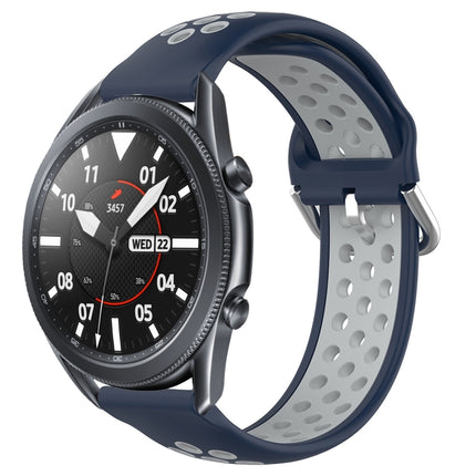 22mm Perforated Breathable Sports Silicone Watch Band, For Samsung Galaxy Watch3 45mm