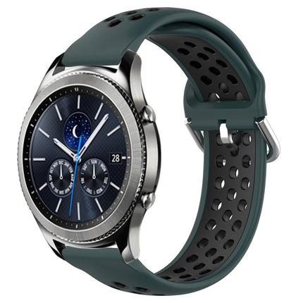 22mm Perforated Breathable Sports Silicone Watch Band, For Samsung Gear S3 Classic