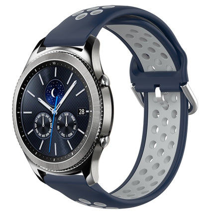 22mm Perforated Breathable Sports Silicone Watch Band, For Samsung Gear S3 Classic