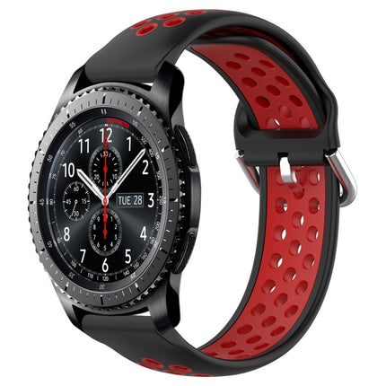 22mm Perforated Breathable Sports Silicone Watch Band, For Samsung Gear S3 Frontier