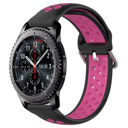 22mm Perforated Breathable Sports Silicone Watch Band, For Samsung Gear S3 Frontier