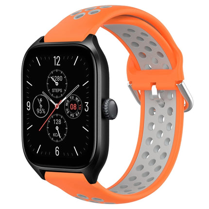 20mm Perforated Breathable Sports Silicone Watch Band, For Amazfit GTS 4
