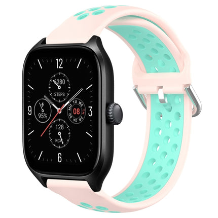 20mm Perforated Breathable Sports Silicone Watch Band, For Amazfit GTS 4