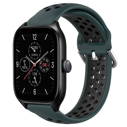 20mm Perforated Breathable Sports Silicone Watch Band, For Amazfit GTS 4
