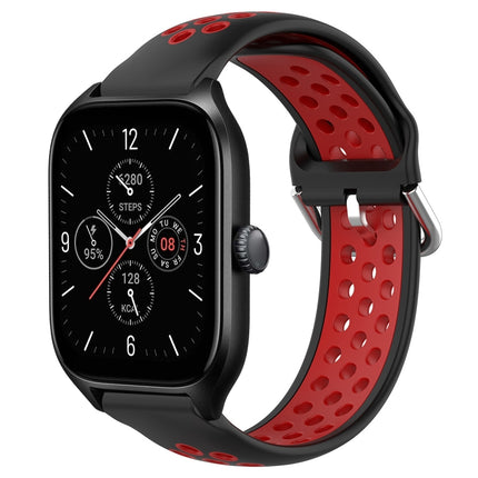 20mm Perforated Breathable Sports Silicone Watch Band, For Amazfit GTS 4
