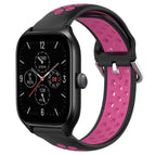 For Amazfit GTS 4 / Black+Rose Red