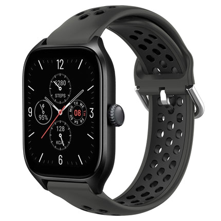 20mm Perforated Breathable Sports Silicone Watch Band, For Amazfit GTS 4