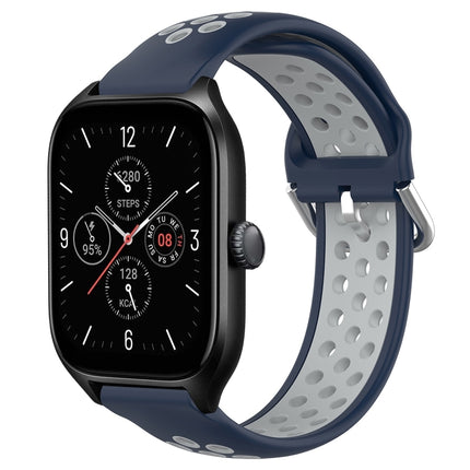 20mm Perforated Breathable Sports Silicone Watch Band, For Amazfit GTS 4