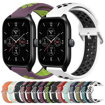 20mm Perforated Breathable Sports Silicone Watch Band, For Amazfit GTS 4