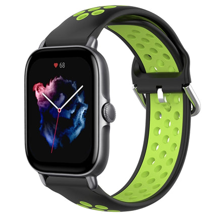 20mm Perforated Breathable Sports Silicone Watch Band, For Amazfit GTS 3