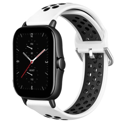 20mm Perforated Breathable Sports Silicone Watch Band, For Amazfit GTS 2E