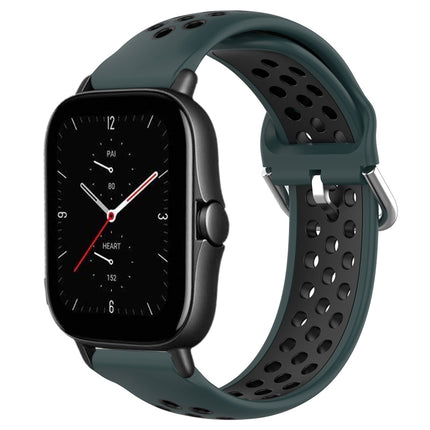 20mm Perforated Breathable Sports Silicone Watch Band, For Amazfit GTS 2E