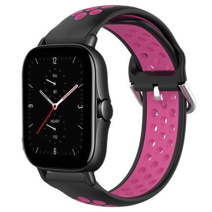 20mm Perforated Breathable Sports Silicone Watch Band, For Amazfit GTS 2E