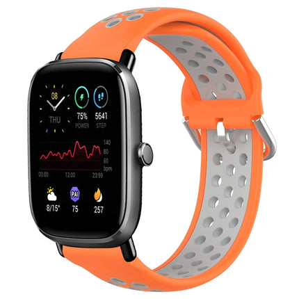 20mm Perforated Breathable Sports Silicone Watch Band, For Amazfit GTS 2 Mini