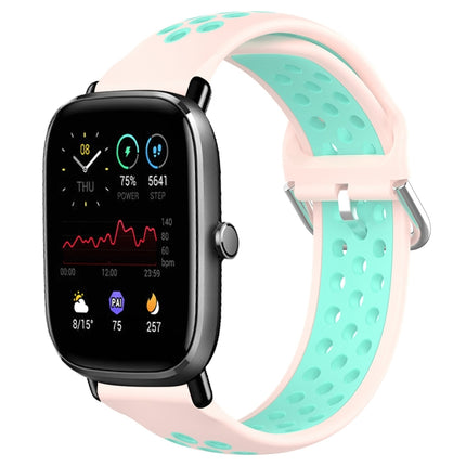 20mm Perforated Breathable Sports Silicone Watch Band, For Amazfit GTS 2 Mini