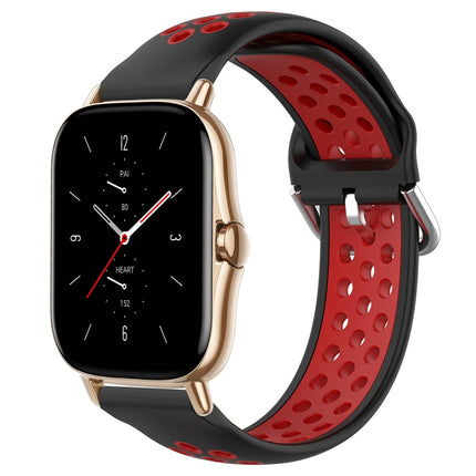 20mm Perforated Breathable Sports Silicone Watch Band, For Amazfit GTS 2