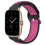 For Amazfit GTS 2 / Black+Rose Red