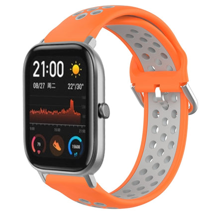 20mm Perforated Breathable Sports Silicone Watch Band, For Amazfit GTS