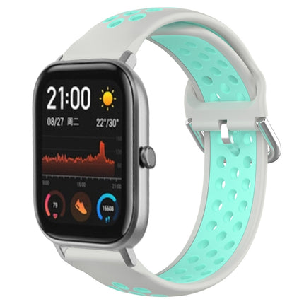 20mm Perforated Breathable Sports Silicone Watch Band, For Amazfit GTS