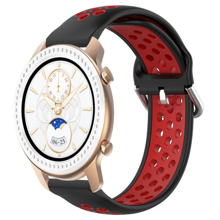20mm Perforated Breathable Sports Silicone Watch Band, For Amazfit GTR 42MM