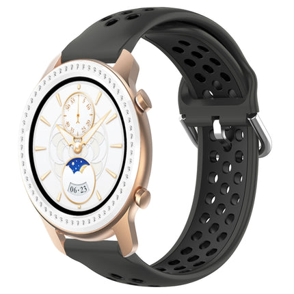 20mm Perforated Breathable Sports Silicone Watch Band, For Amazfit GTR 42MM