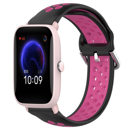 20mm Perforated Breathable Sports Silicone Watch Band, For Amazfit Pop Pro
